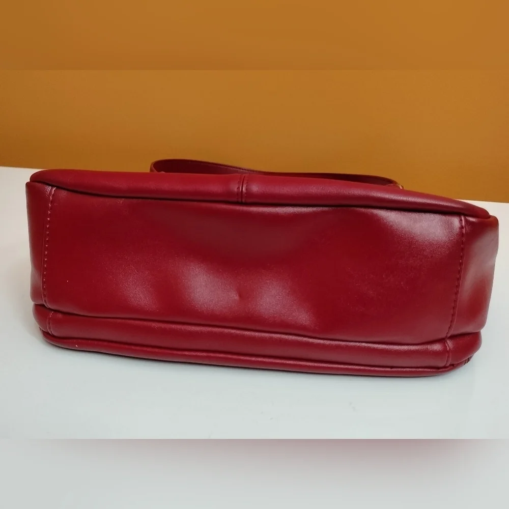 Gianni Bernini Elegant Red Shoulder Bag